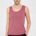 Pink Thick Strap Knit Women's Tank Top