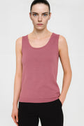 Pink Thick Strap Knit Women's Tank Top