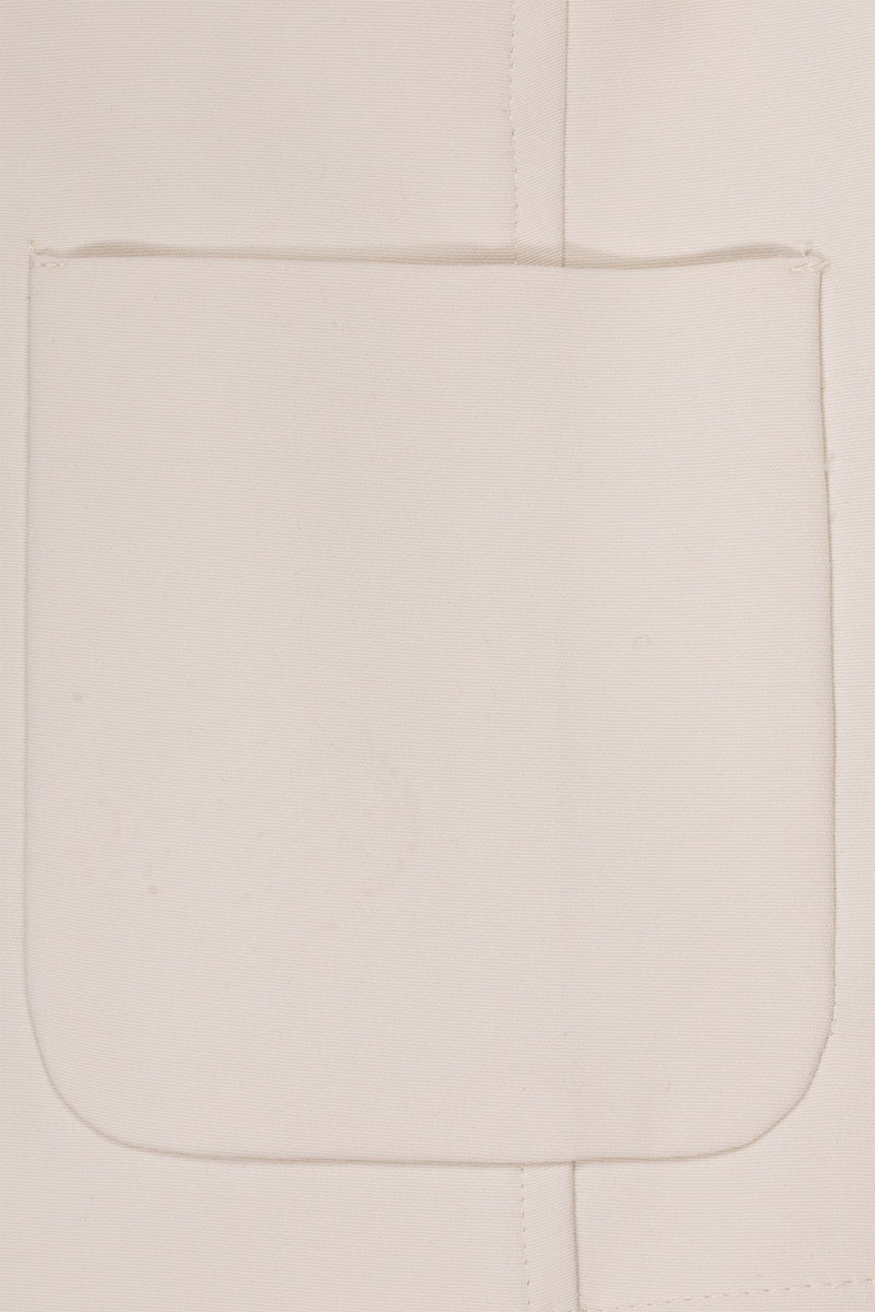 Ecru Pearl and Stone Embroidered Women's Jacket