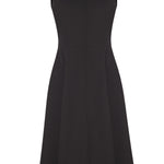 Black Collar Stone Embroidered Mini Dress