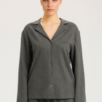 Dark Gray V-Neck Women's Shirt