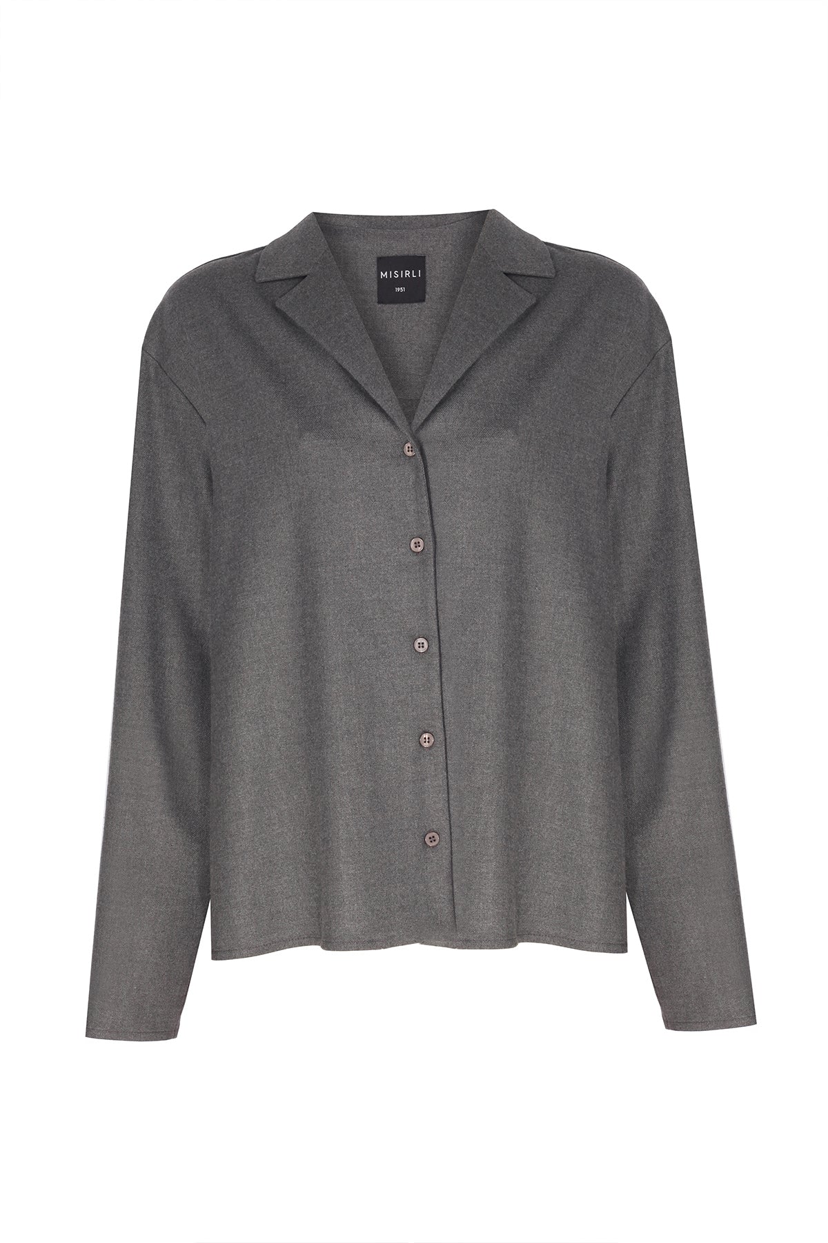 Dark Gray V-Neck Women's Shirt