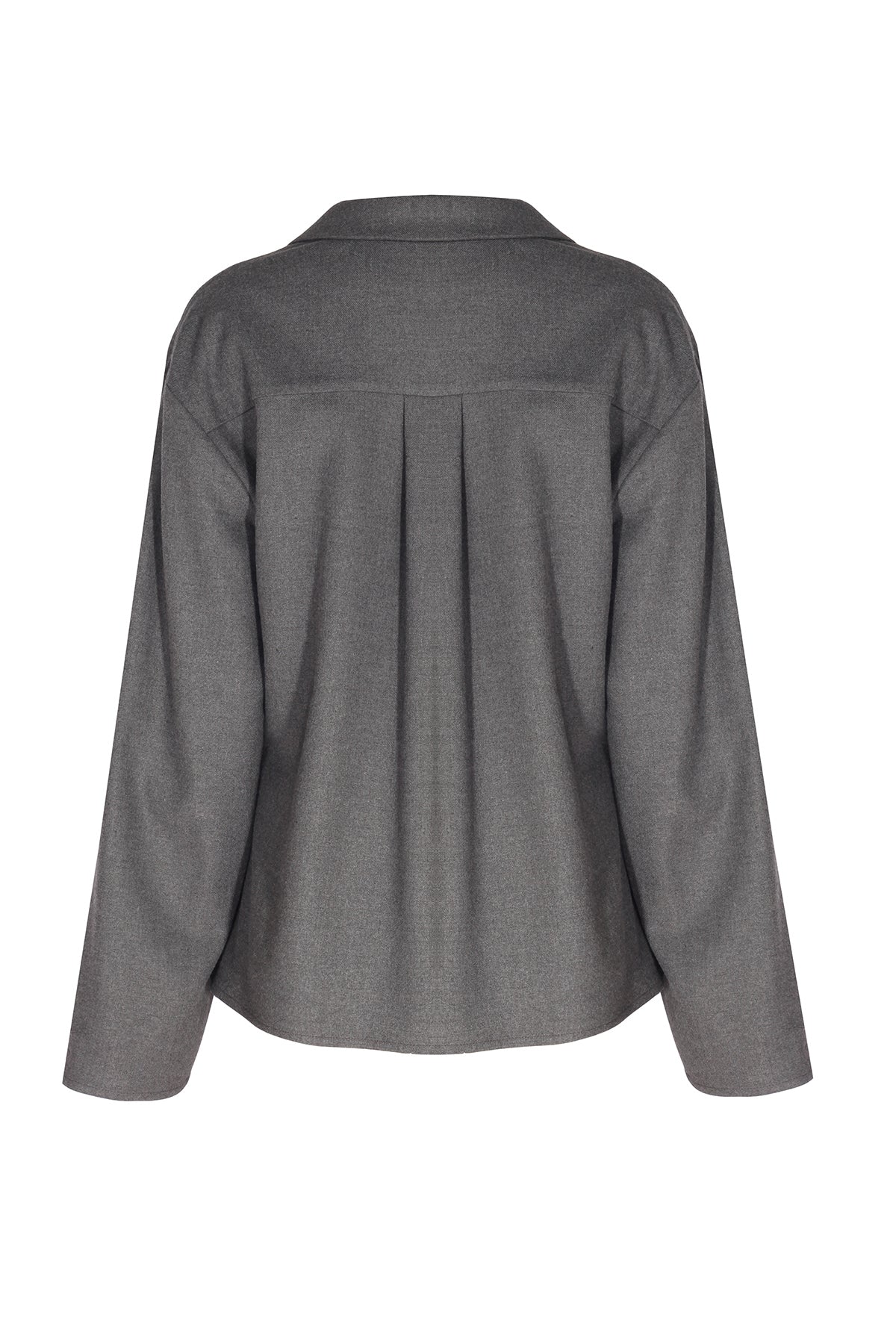 Dark Gray V-Neck Women's Shirt