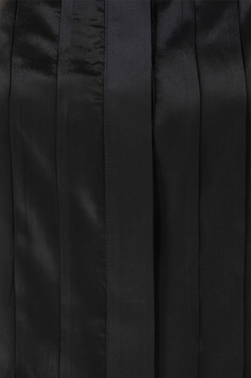 Black Pinstripe Detailed Women's Shirt