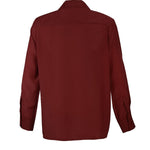 Burgundy Pleated Women's Shirt