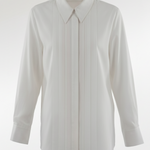 Ecru Pile Detailed Women's Shirt