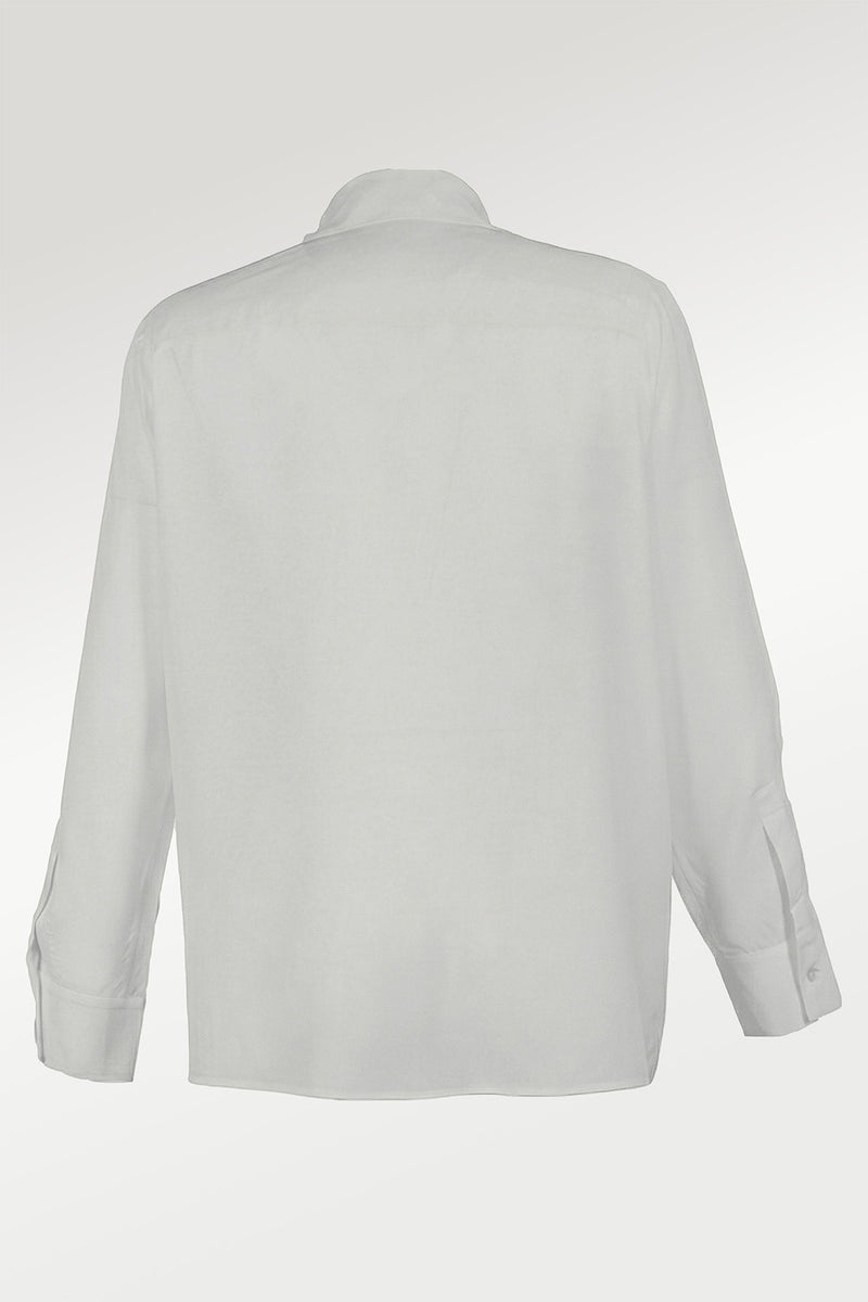 Ecru Pile Detailed Women's Shirt