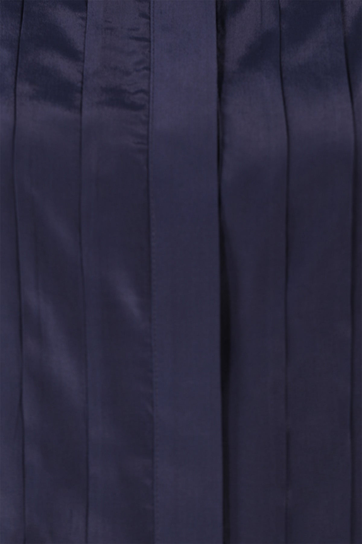 Navy Blue Pleated Detail Women's Shirt