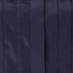 Navy Blue Pleated Detail Women's Shirt