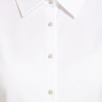 Ecru Stone Buttoned Long Sleeve Women's Shirt