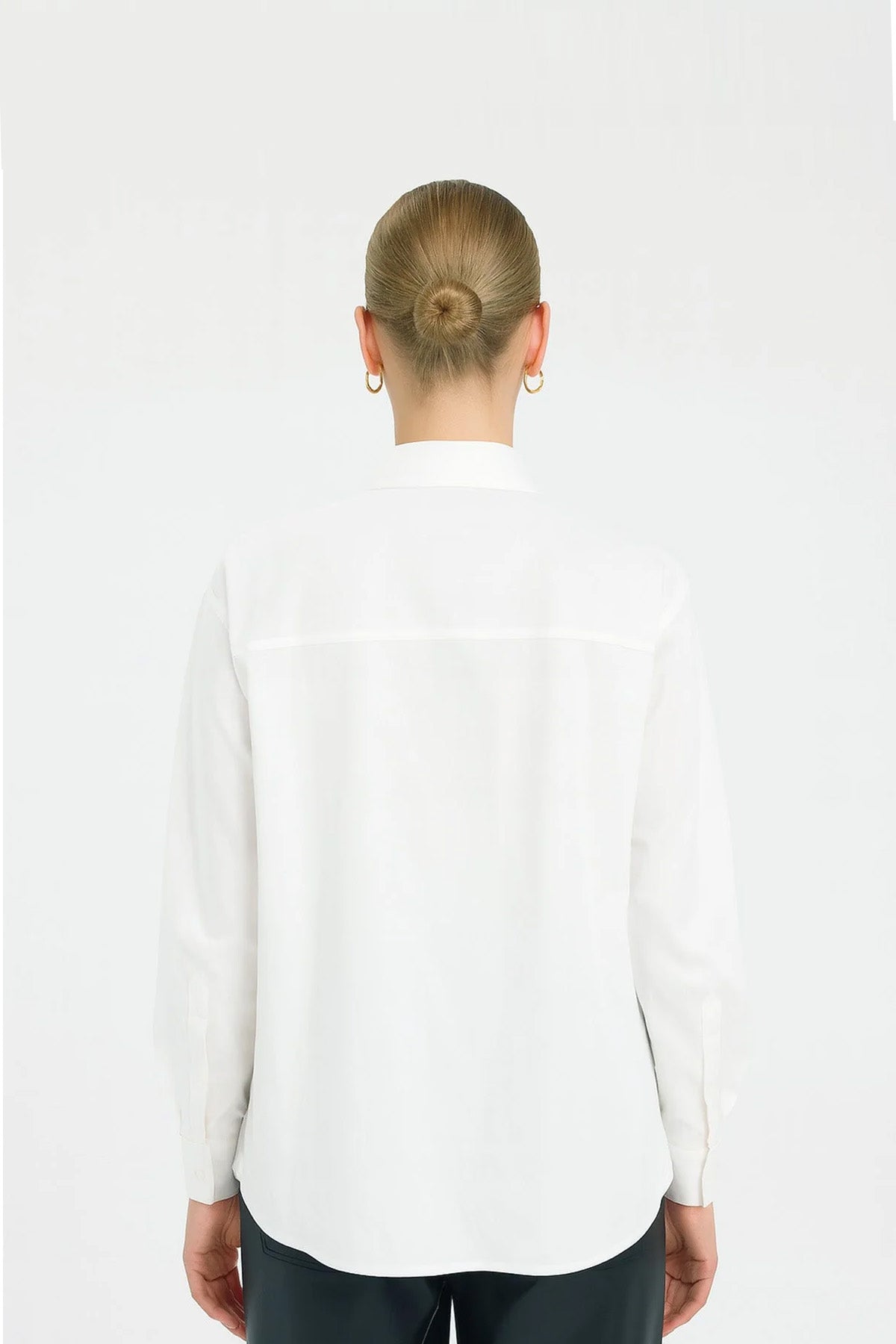 Ecru Pocket Detail Women's Shirt