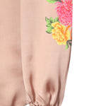 Multicolor Floral Patterned Satin Blouse