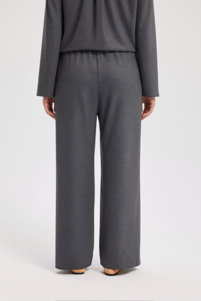 Dark Gray Women's Belted Pants