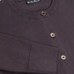 Bitter Brown Women's Cardigan with Buttoned Collar