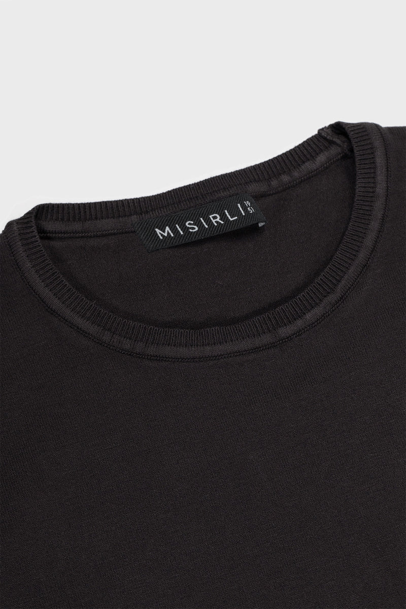 Black Crew Neck Women's T-Shirt