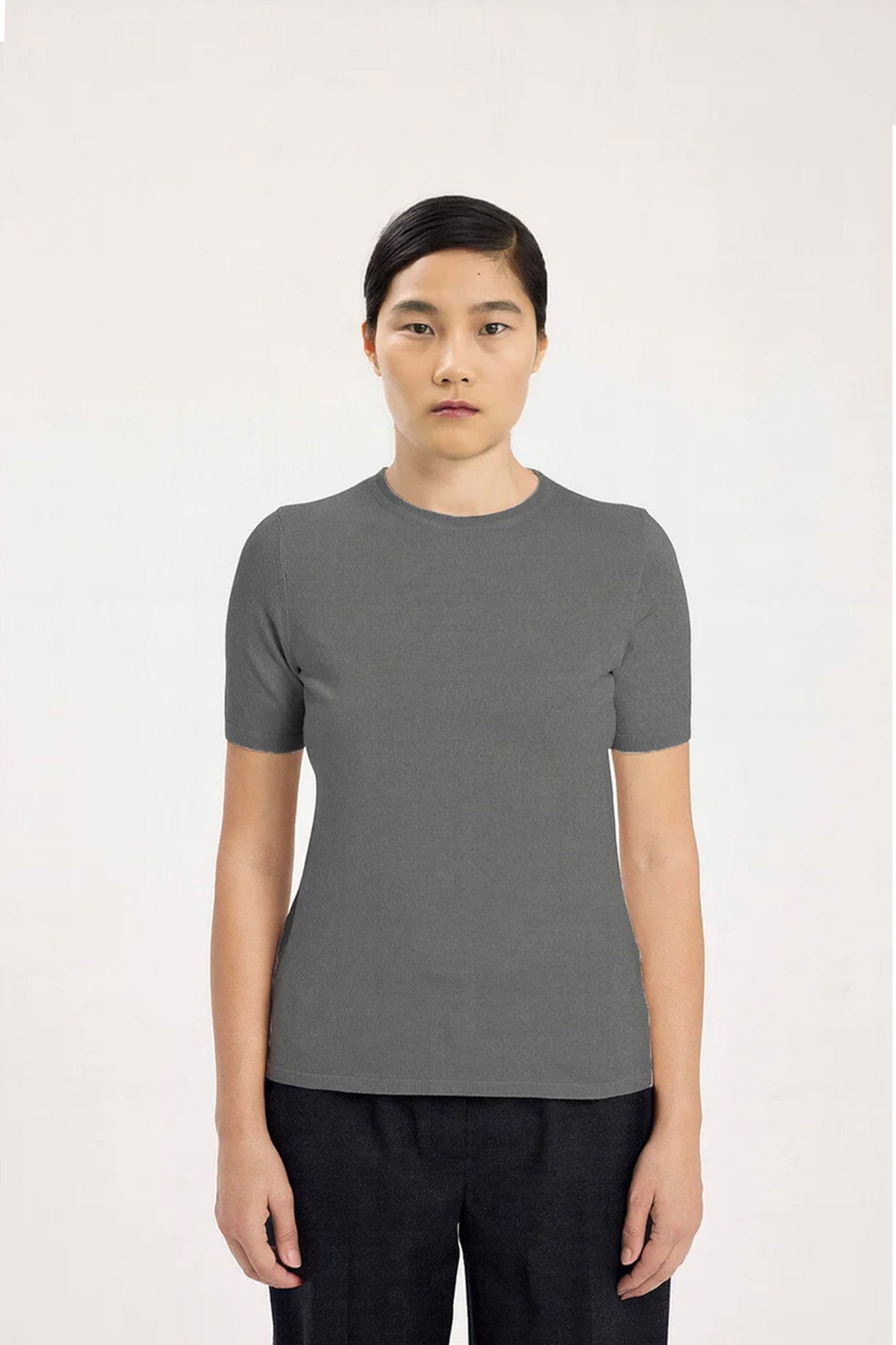 Gray Bike Neck Women's T-Shirt