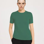 Green Crew Neck Women's T-Shirt