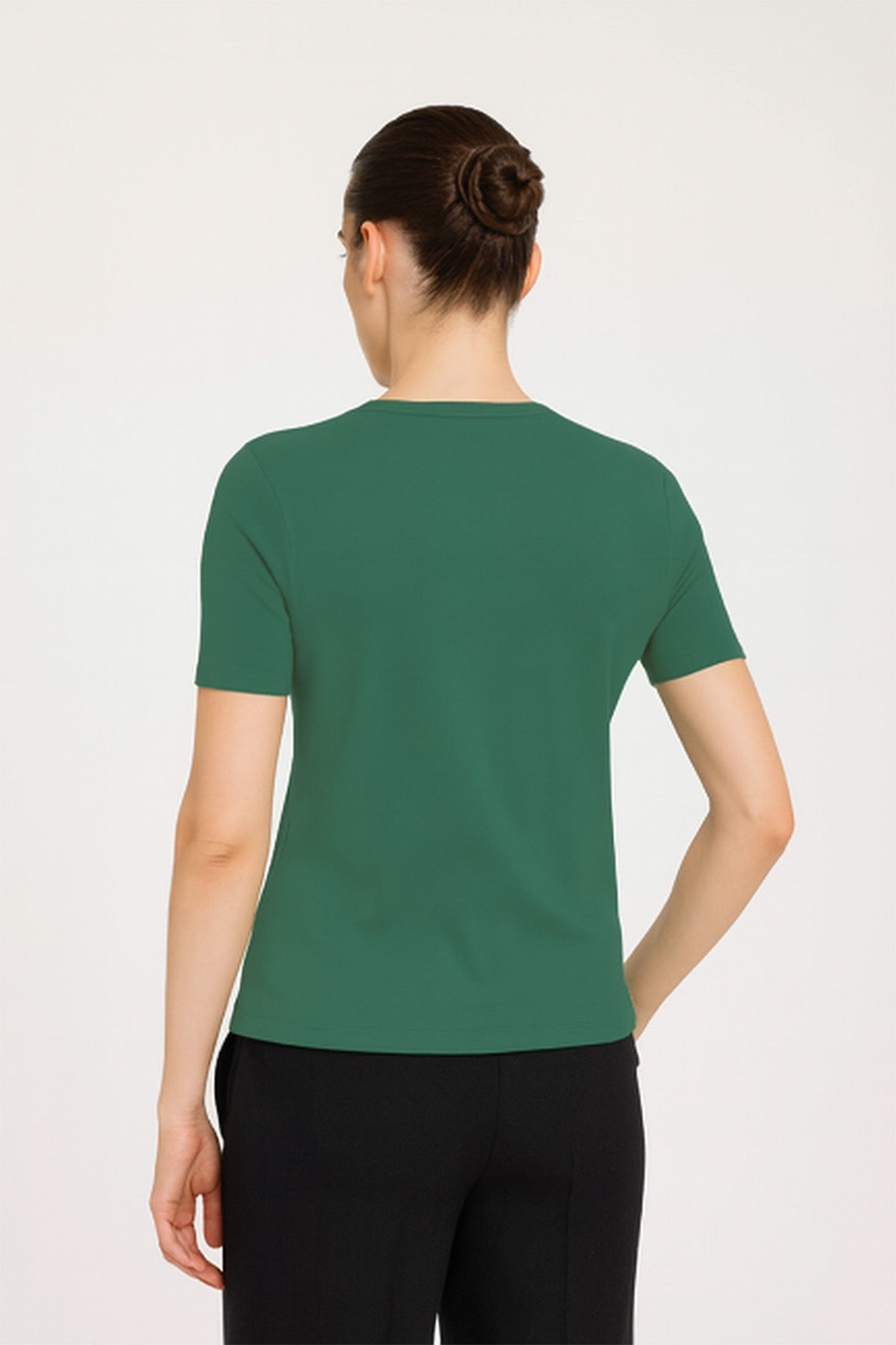 Green Crew Neck Women's T-Shirt