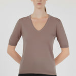 Camel V-Neck Women's T-Shirt