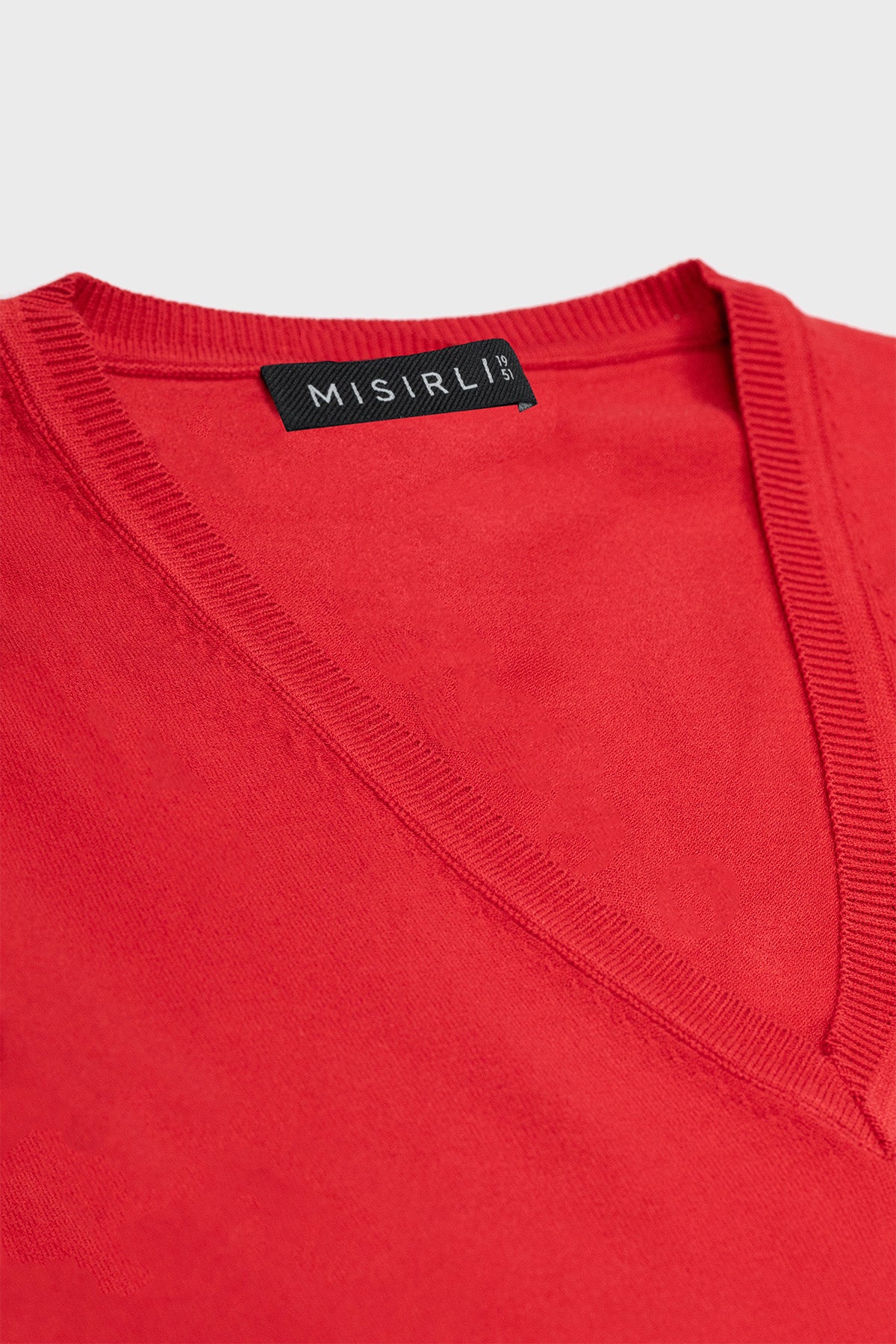 Red V-Neck Women's T-Shirt