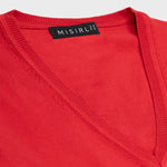 Red V-Neck Women's T-Shirt