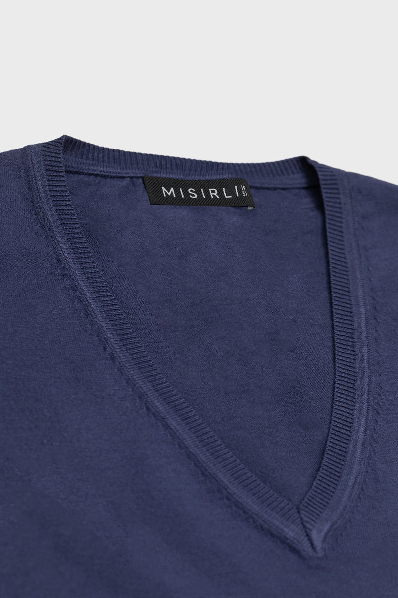 Navy V-Neck Women's T-Shirt