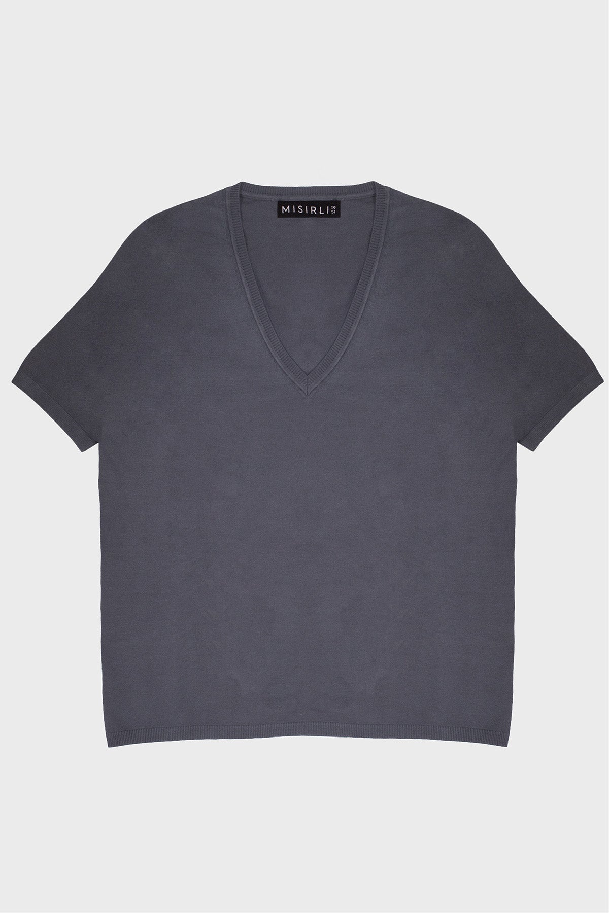 Dark Gray V-Neck Women's T-Shirt