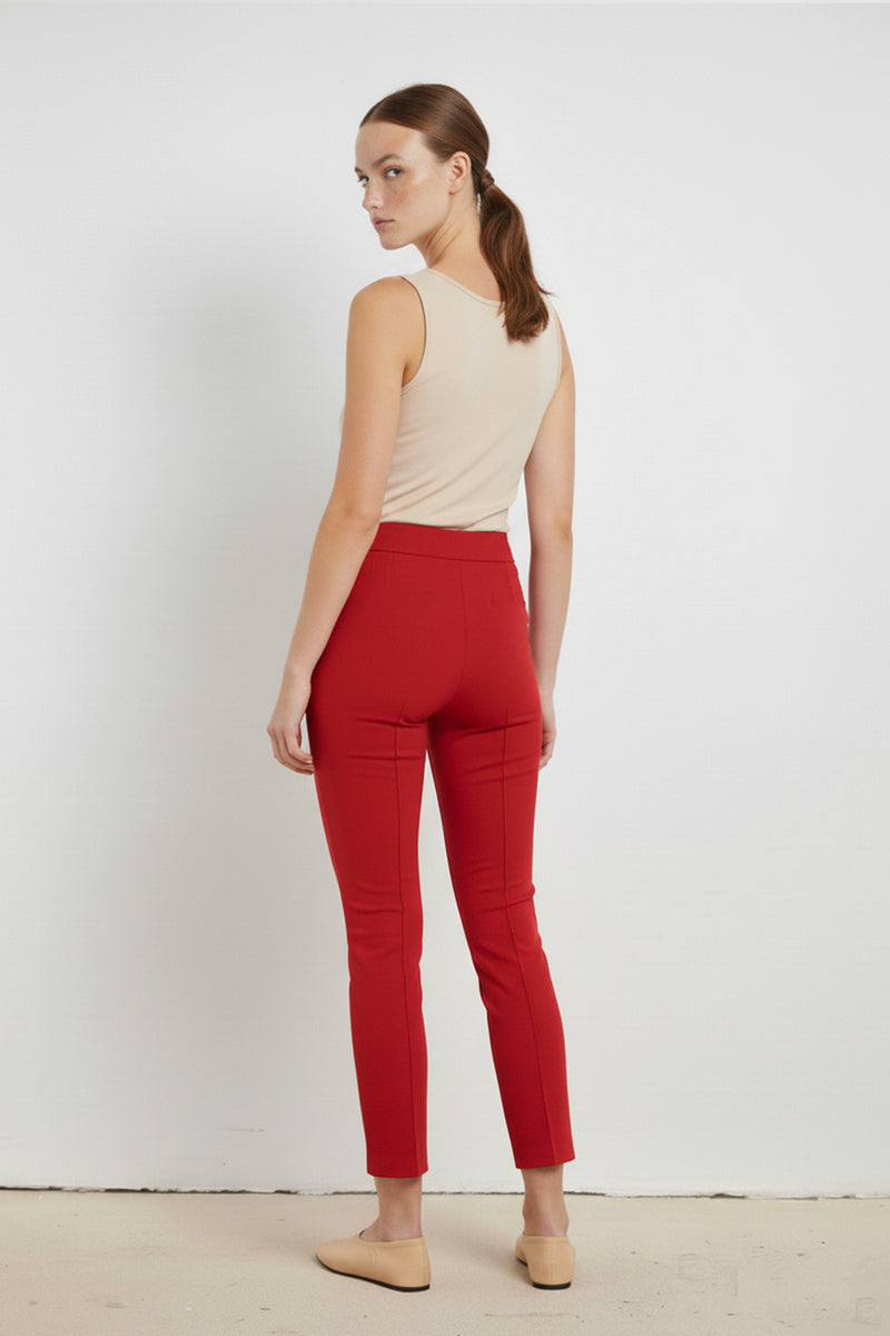 Red Ribbon Stitch Women's Pants
