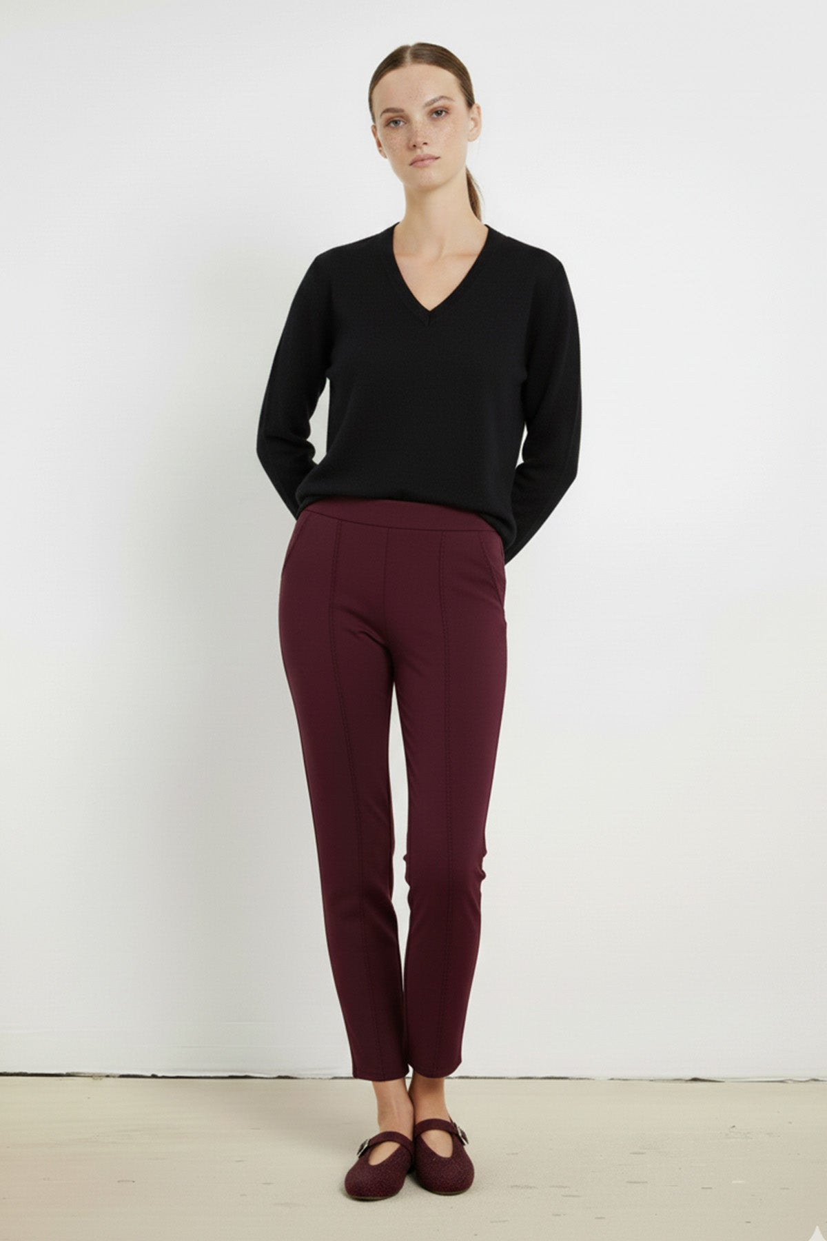 Women's Purple Corduroy Pants