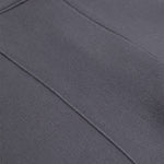 Dark Gray Ribbed Stitching Women's Pants