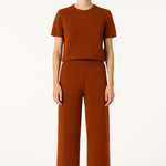 Terracotta Round Neck Women's Sweater