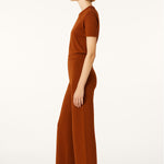 Terracotta Round Neck Women's Sweater
