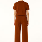 Terracotta Round Neck Women's Sweater