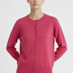 Fuchsia Bicycle Neck Women's Cardigan