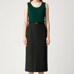 Green U Neck Women's Athletic Top