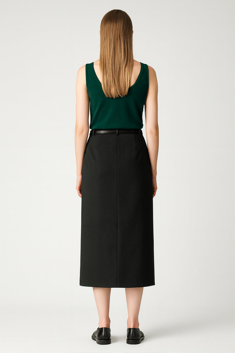 Green U Neck Women's Athletic Top