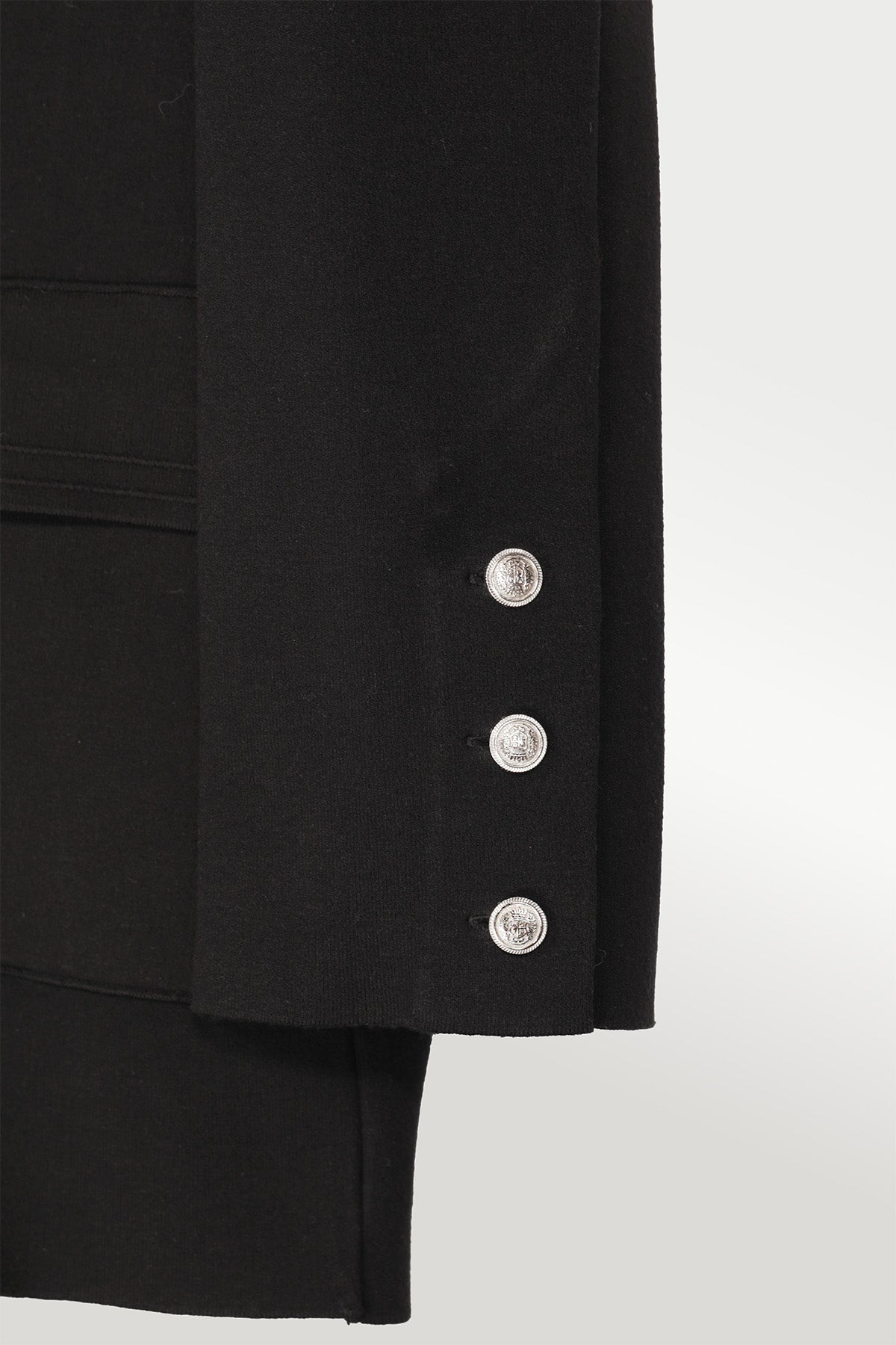 Black Knit Women's Blazer Jacket