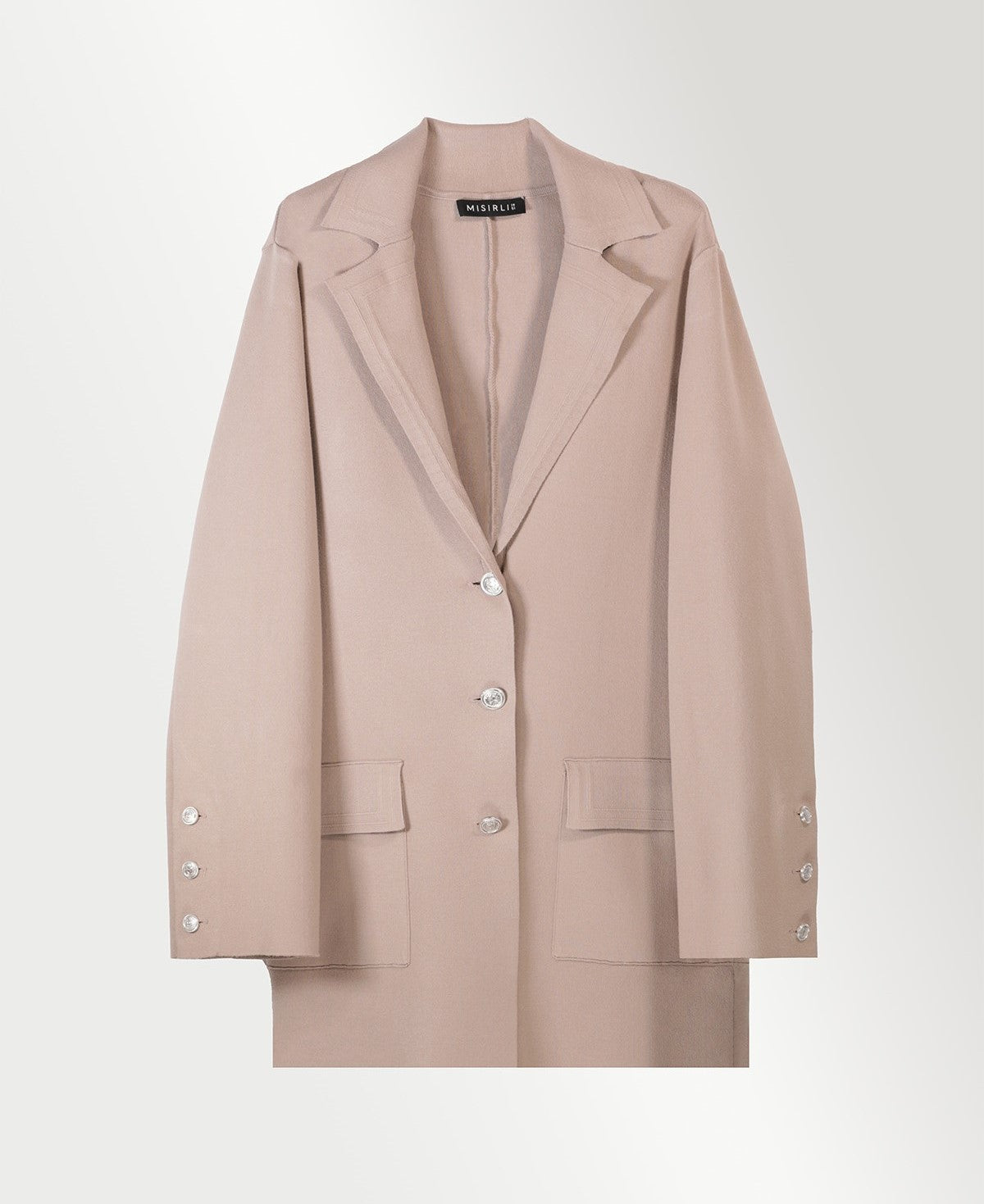 Camel Knit Women's Blazer Jacket