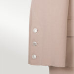 Camel Knit Women's Blazer Jacket