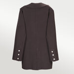 Acı Kahve Knit Women's Blazer Jacket
