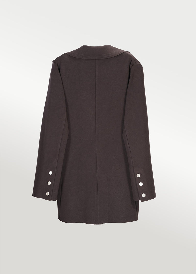 Acı Kahve Knit Women's Blazer Jacket