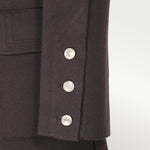 Acı Kahve Knit Women's Blazer Jacket