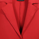 Red Knit Women's Blazer Jacket