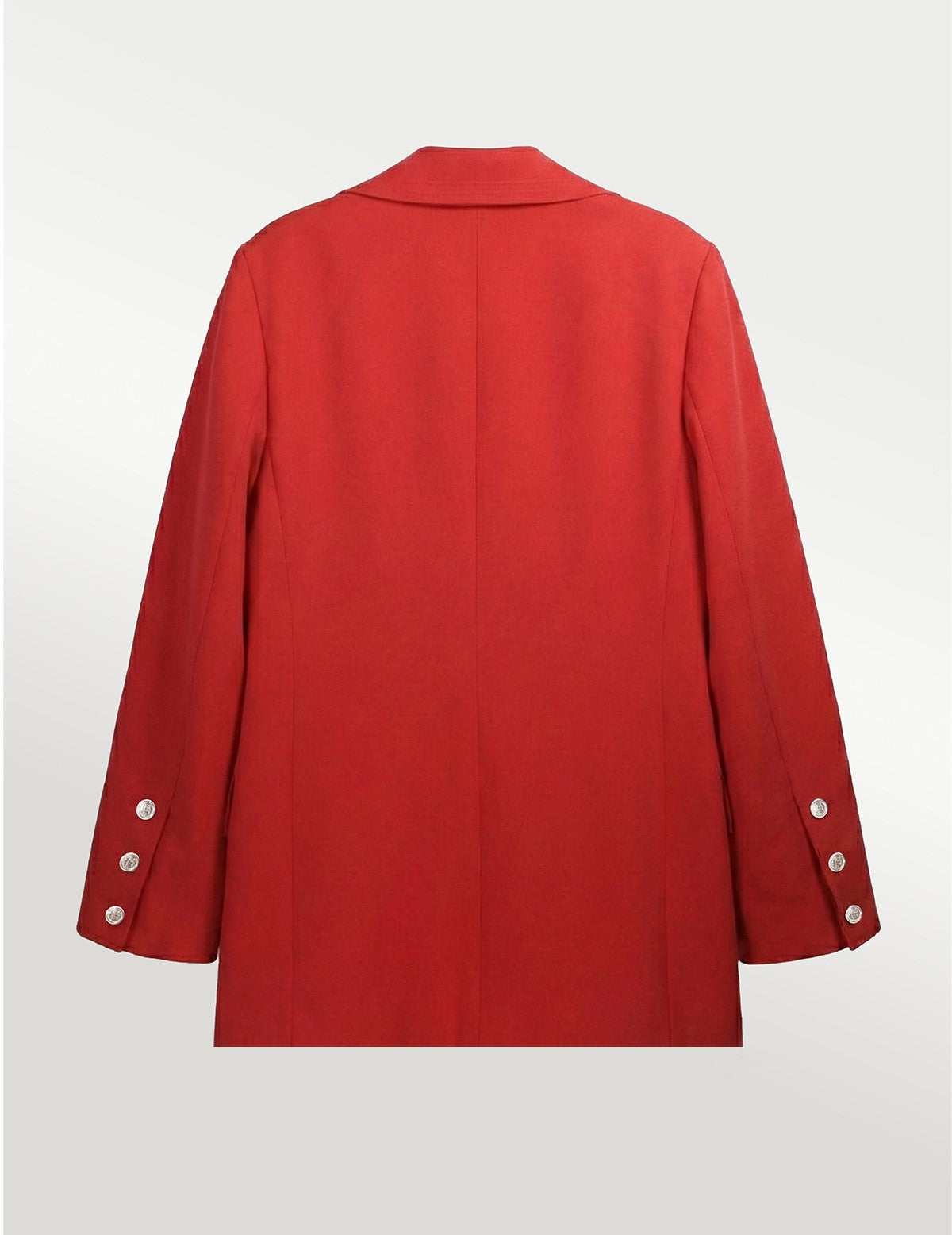 Red Knit Women's Blazer Jacket