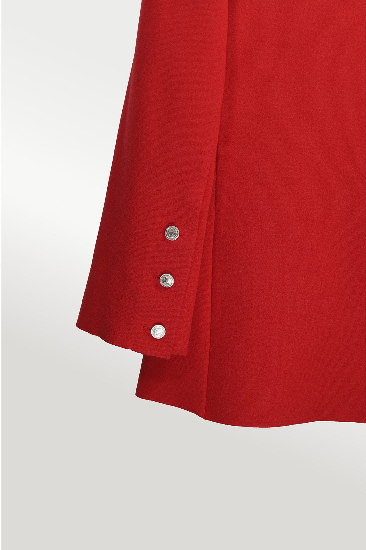 Red Knit Women's Blazer Jacket