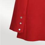 Red Knit Women's Blazer Jacket