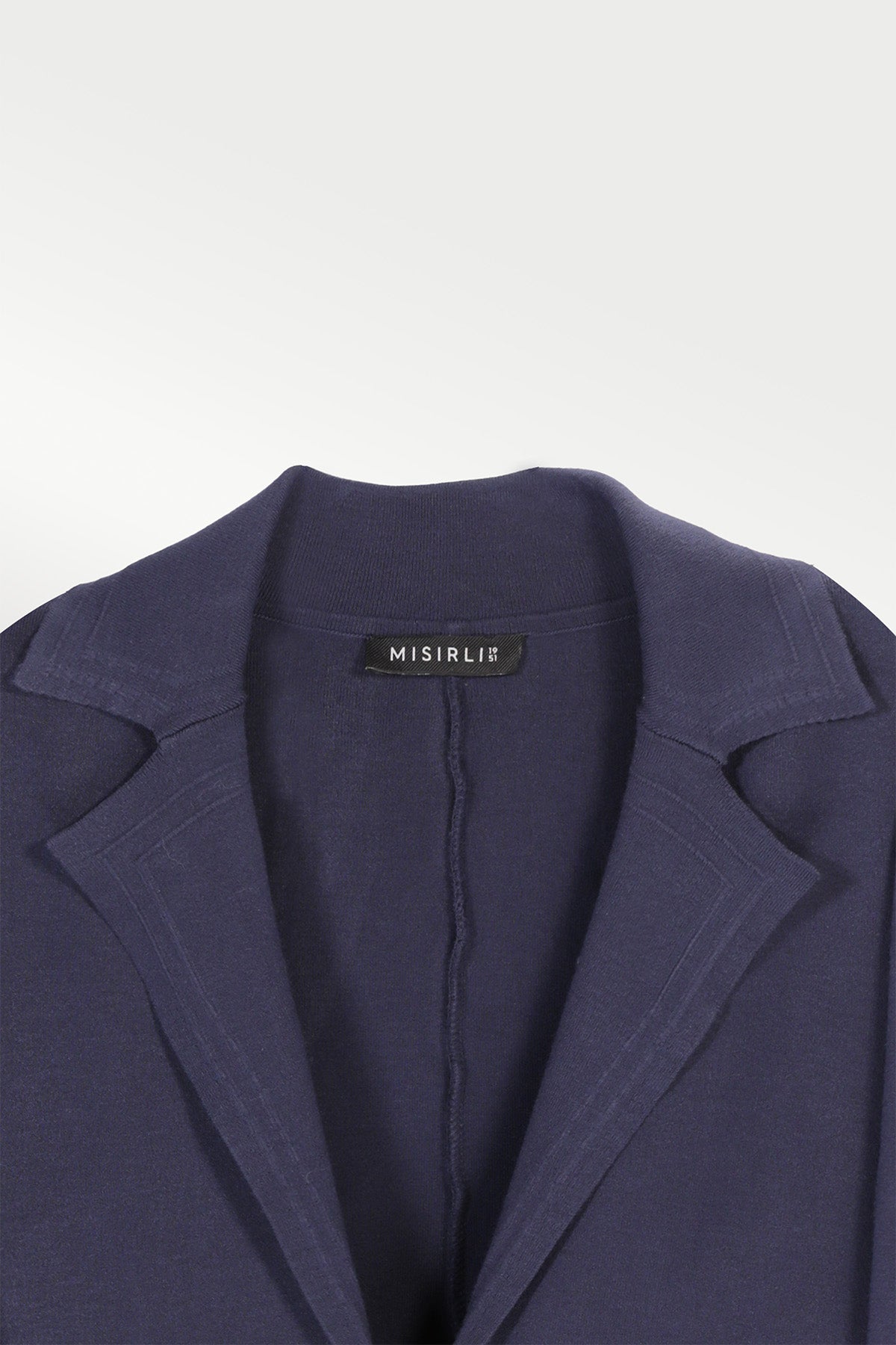 Navy Blue Knit Women's Blazer Jacket