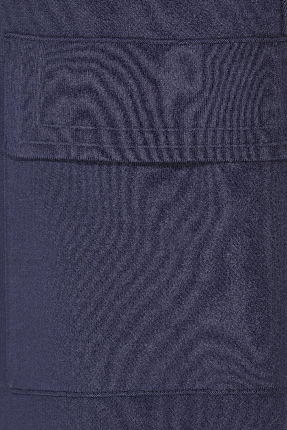 Navy Blue Knit Women's Blazer Jacket