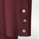 Purple Knit Women's Blazer Jacket