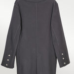 Women's Dark Gray Knit Blazer Jacket